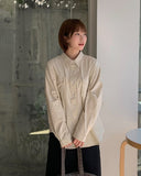 Kemma Color Cotton Pocket Long Sleeve Shirt