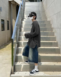 Tinted Half Bermuda Jeans