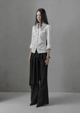 [mnem] Muted Roll-Up Shirt