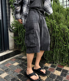 Bermuda Banding Half Denim Pants