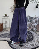 Kenny Velour Pintuck Banding Pants