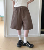 [Unisex] Pengu Summer Cotton Banding Bermuda Pants