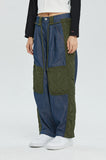 QUILTED DENIM PANTS