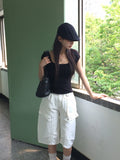 Putz Pocket Cargo Pintuck Bermuda Pants