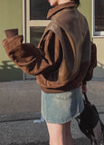 Mob Balloon suede jumper