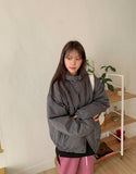 [unisex] Nippun two-way string over hood padding