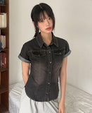 Rad slim fit pocket washed denim shirt