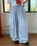 Rippat Banding Cargo Nylon Wide Pants