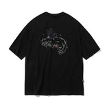 Fairy Cat Embroidery Short Sleeve Tee