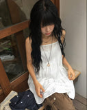 Mameko Lace Sleeveless Layered One Piece