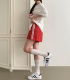 Two Side Line Rustling Full Banding Shorts