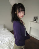 Bijou Vivid Button Wool Cardigan