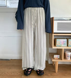 Honchi Stripe Banding Wide Pants