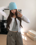 Minute Dot U-Neck Long Sleeve Cardigan