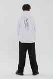 SILVER CLIP PENDANT LOGO HOODIE