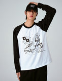 DOLL PARTS Raglan Long Sleeve T-shirt