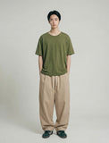 Hinge One Tuck Curved Pants