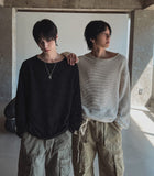 Ronnie Boatneck Waffle Knit