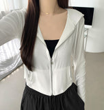 Daily Basic Slim Fit Long Sleeve Hood T-Shirt