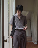 Moment Roll-up Draping Half Shirt