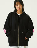 Elbow Ribbon Hood Zip-Up
