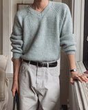 Claire V-neck Mohair Knit