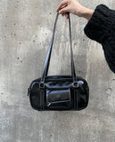 Densi Pocket Stitch Square Shoulder Bag