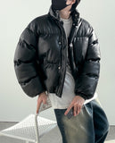 High Neck Leather Crop Padding