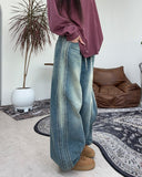 Ravid Balloon Track Denim Pants