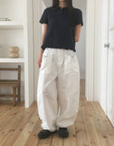 Crumb Washing Pocket Balloon Wide Pants