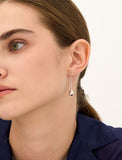 Champagne Moon Dew Drop Silver Darling Earrings