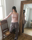 [MADE] Harr Halter Strap Off-Shoulder Knit