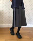 Nuen Pleated Midi Skirt