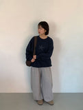 [Unisex] Pyoen Rivet Banding Training Balloon Wide Pants