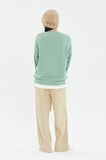 STITCH SLOGAN FLOWER CREWNECK