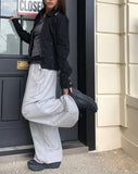 Rua Stud Banding Wide Training Jogger Pants