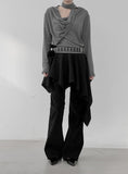 Seme Drape Cowl Scarf Tee
