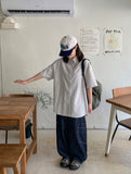 Chateau cargo wide denim pants