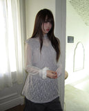 Lumic Flower Lace Off-Shoulder Sleeveless Blouse