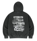LOGO LIST PIGMENT HOODIE