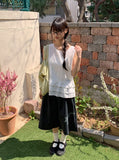 Reni Tiered Frill Sleeveless Blouse