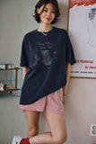 Rose Kitty Pigment Short Sleeve Tee