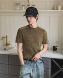 Modric Shoulder Panel Garment Short Sleeve Knit