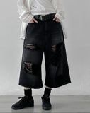 Core Maxi Ankle Length Damage Denim