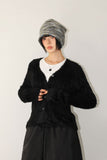 FEATHER HAIRY CARDIGAN