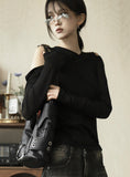 Knock Leather Belt Square Bag