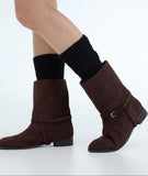 Clair suede middle boots