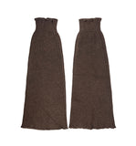 slit knit leg warmer