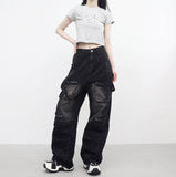 Ibian pocket strap pants