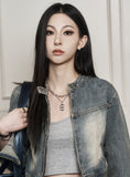 Sparkle Shield Layering Necklace